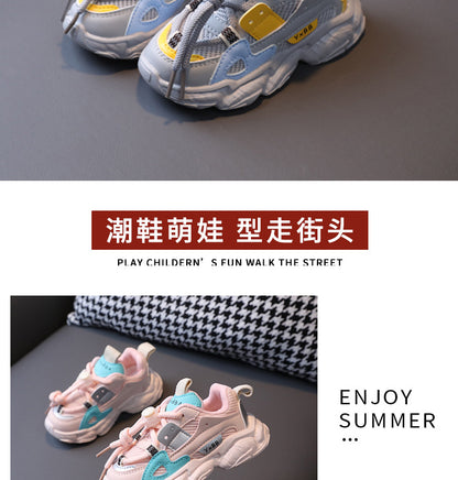 Size 21-36 Baby Toddler Shoes For Boys Girls Breathable Mesh Little Kids Casual Sneakers Non-slip Children Sport Shoes tenis