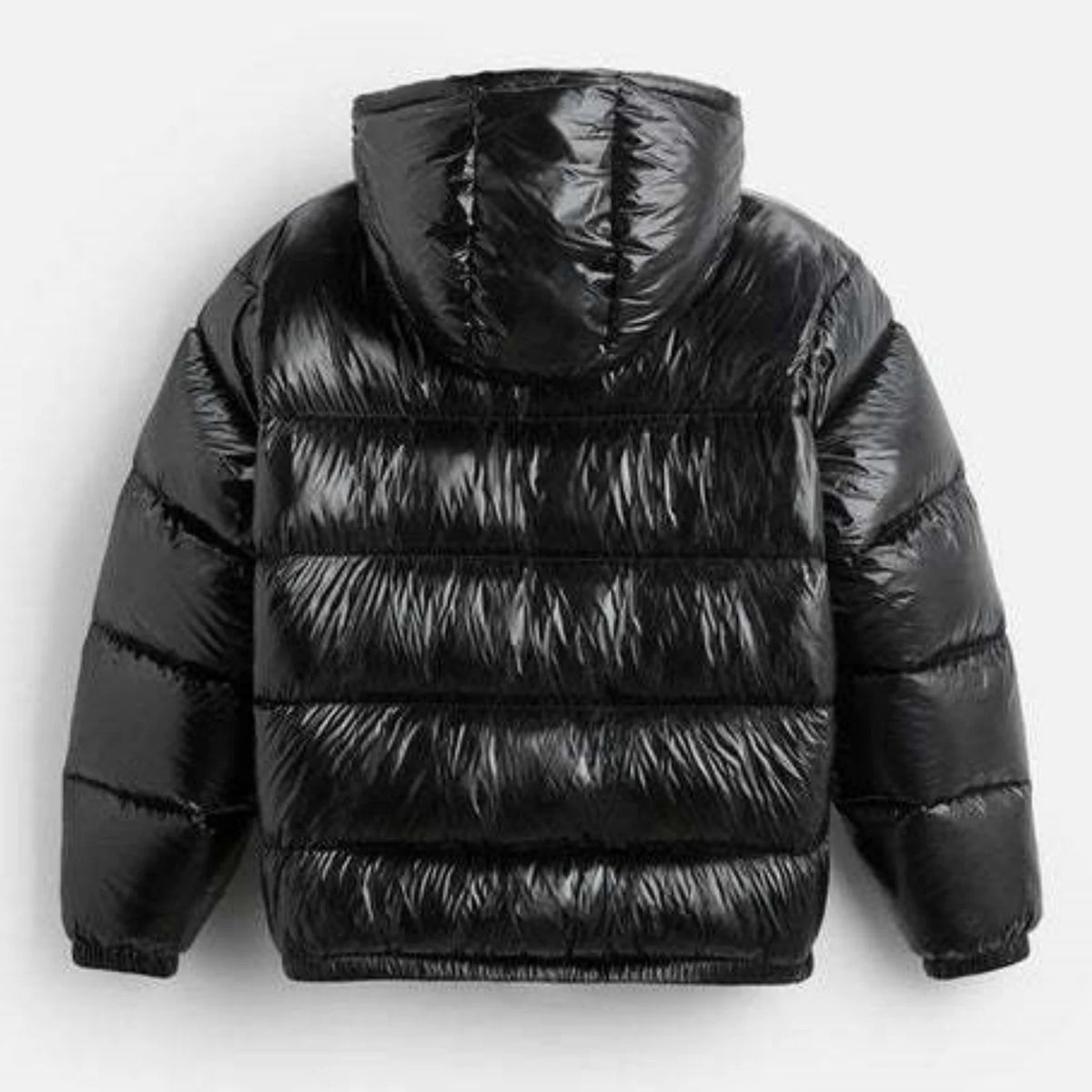 Men'S Down Jacket Casual Solid-Color Hooded Cotton-Padded Jacket Men'S Thickened Winter Warm Coat Loose Pocket Bread Jacket Coat