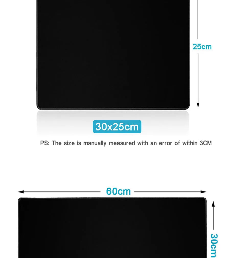 Gaming Large Mousepad Anti-slip Rubber Mouse Mat Computer Gamer Desk Mat Stitched Edge Large Gaming Mousepad for CS GO LOL Dota