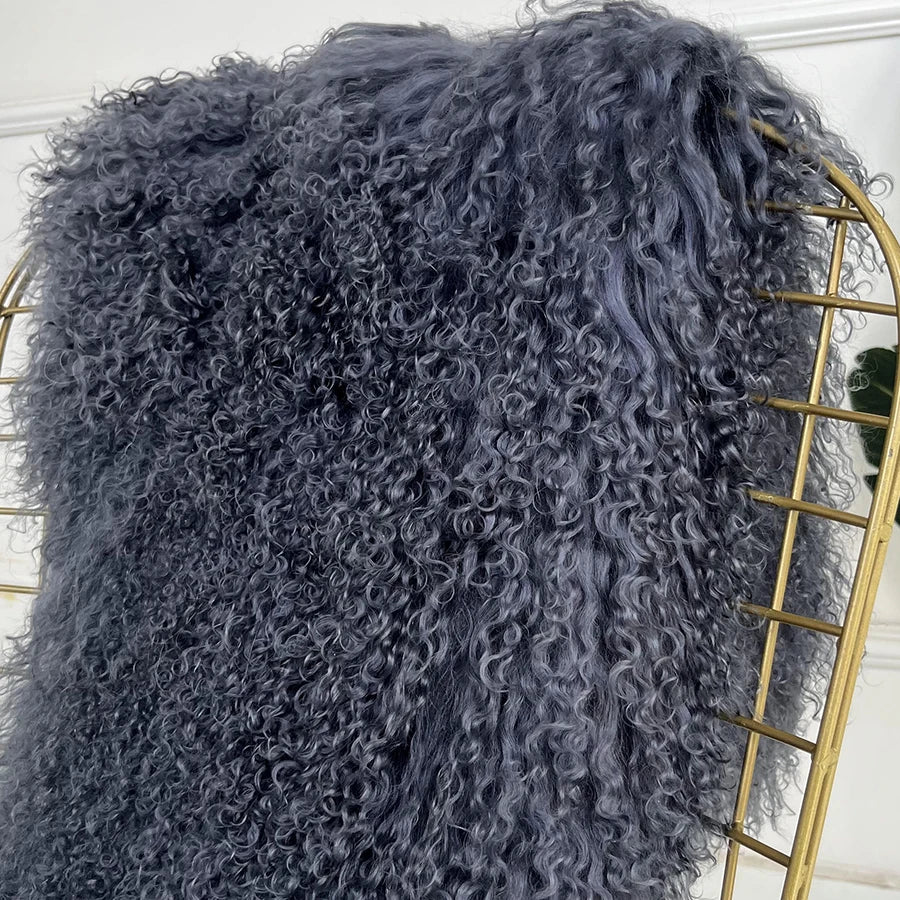Collarless Tibetan Lamb Fur Coat Genuine Sheep Wool Jacket Natural Sheepskin Coat Luxury New Arrivals Women's Clothing