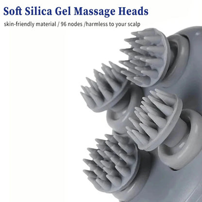 2-in-1 Electric Scalp Cleaner & Pet Massager – Deep Vibration Brush for Hair Wash & Pet Relaxation, Rechargeable & Easy to Clean