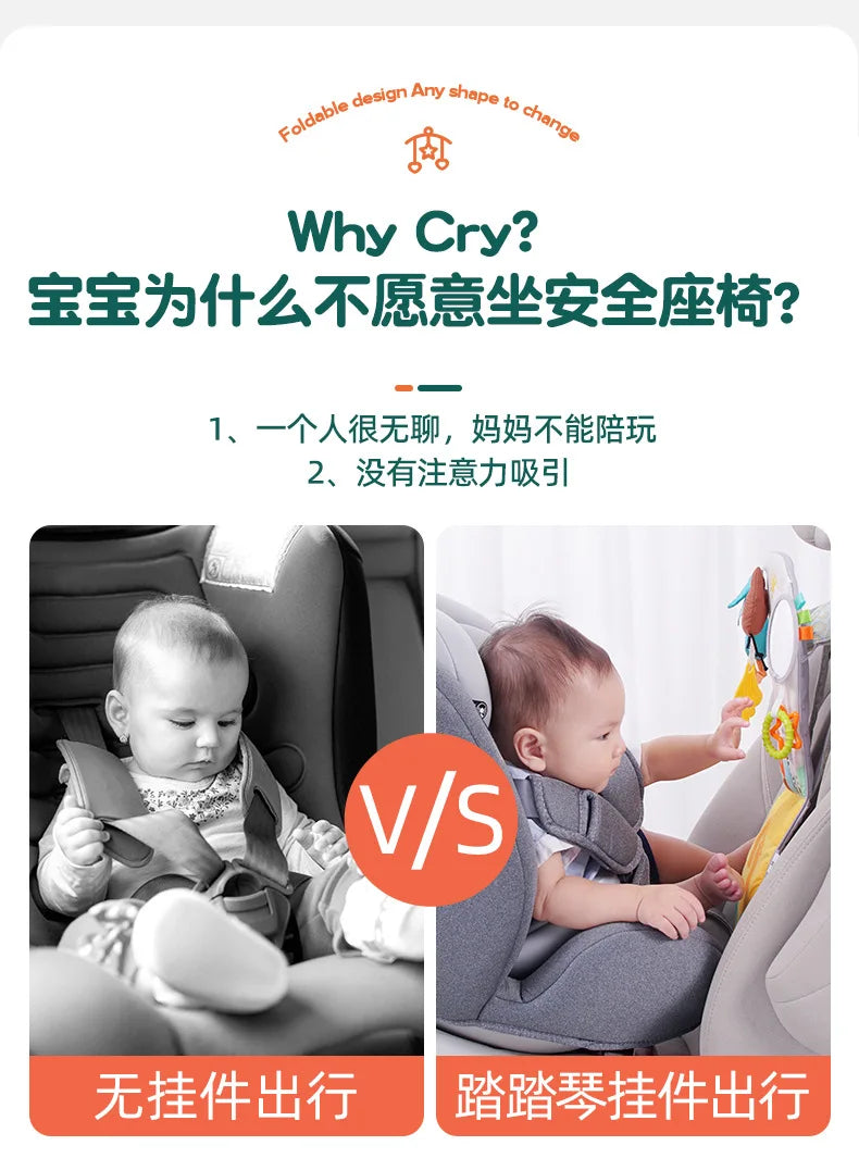 New Baby Toy Eletric Simulation Steering Wheel Toys With Light Sound Baby Kids Developing Educational Games Car Seat Back Gifts