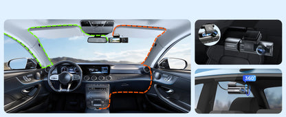 Upgrade AZDOME M550 Pro Dash Cam 4K Front Dashcam Auto 5.8Ghz Wi-Fi GPS G-sensor Car DVR 6 IR Night Vision Parking Monitor