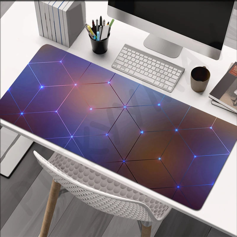 Large Gaming Mousepads Mouse Pad Computer Mousepad Geometric Mouse Mat 90x40cm Desk Pads For PC Keyboard Mats Table Rug