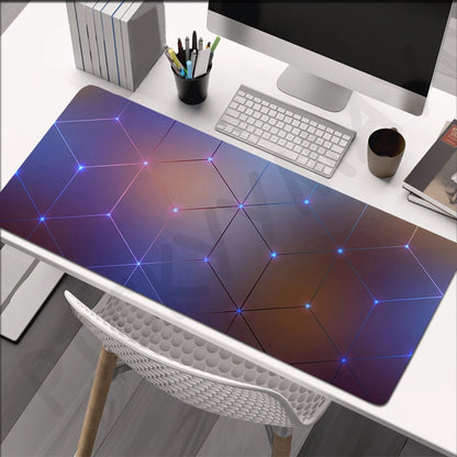 Large Gaming Mousepads Mouse Pad Computer Mousepad Geometric Mouse Mat 90x40cm Desk Pads For PC Keyboard Mats Table Rug