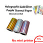 Thermal Printer Papers 57mm Color Papers for Camera Instant Print Kids Camera Printing Inkless Mini Portable Photo Printer