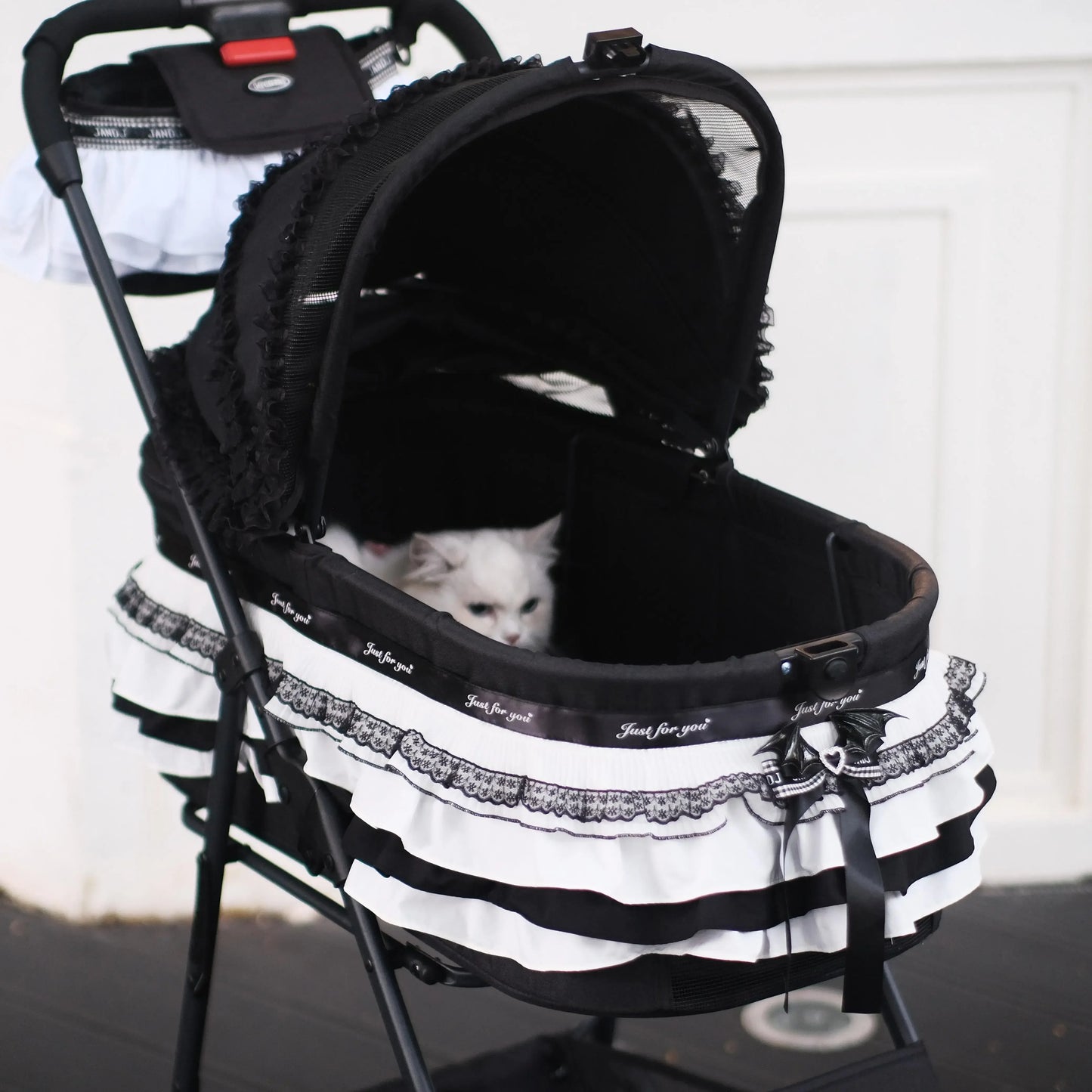 LDAIELLE High-end  Pet cart Small and light foldable Yorkshire outdoor travel