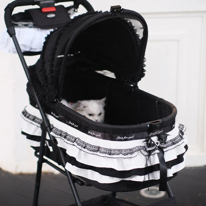 LDAIELLE High-end  Pet cart Small and light foldable Yorkshire outdoor travel