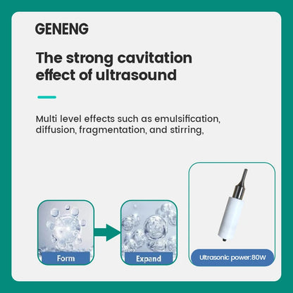 Handheld Ultrasonic Homogenizer Processor Mixer Cell Disruptor Cell Sonicator
