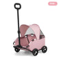 Foldable Dog Stroller 4 Wheel Pet Cart With Sun Cover For Travel Shopping Walking Playing For Small Dogs Cats Puppy Kittens
