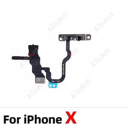 AiinAnt FlashLight Buttons Volume Power Flex Cable For iPhone 11 Pro X XR Xs Max 5s SE 6s 7 8 Plus SE 2 3 2020 2022 Repair Parts