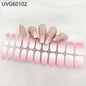 16/20/22Tips Semi-Cured Gel Nail Wraps Full Cover Manicure DIY Waterproof Long Lasting Gel Nail Stickers set for UV Lamp Need