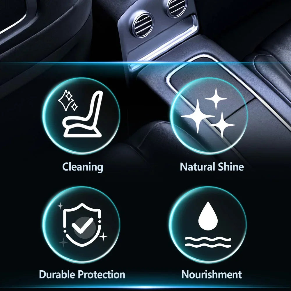 Hydroshine Car Interior Conditioner Interior Plastic Restore Wax Coat Exterior Cleaner Multifunctional Leather Care Maintenance