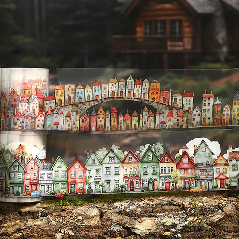 Mr.Paper kawaii Wacky House Series House Landscaping Tape DIY handbook decorative tape stickers student supplies washi tape set