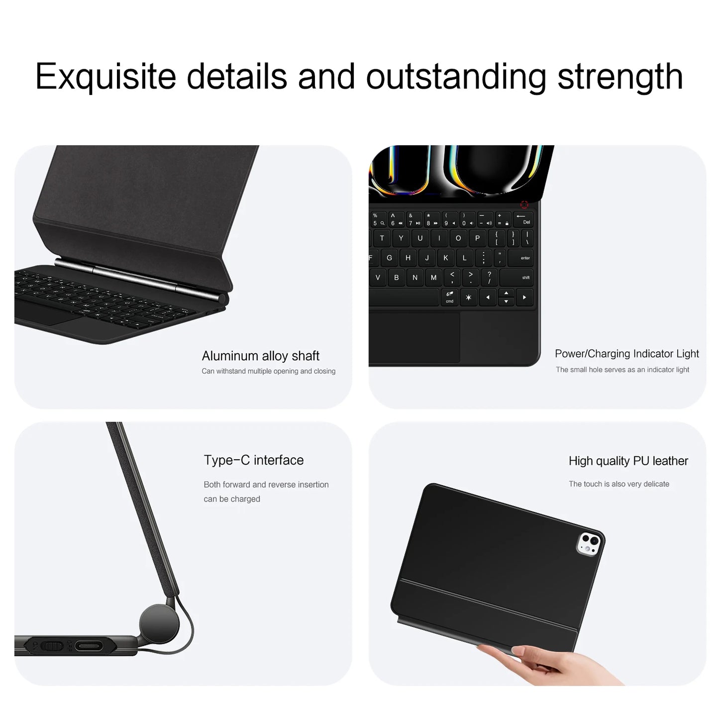 TouchPad Magic Keyboard for iPad Air 11 13 M4 2026 M3 M2 iPad 10 10th Air 4 5 6 iPad Pro 11 12.9 13'' M5 M4 Smart Cover Backlit