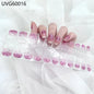16/18/20Tips Semi-Cured Gel Nail Strips Adhesive Full Cover Stickers for Nails UV Lamp Need Press On Nails Fashion Manicure