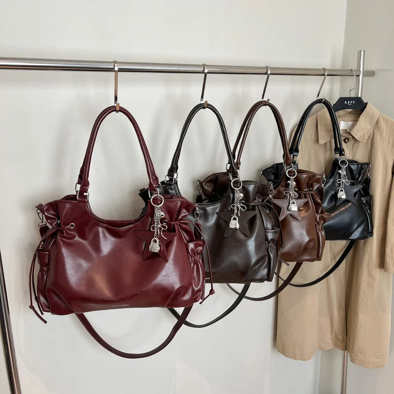 Fashionable Brand Design Tote Bag New Retro Shoulder Bag Casual Large-capacity Crossbody Bags Light Luxury High-end Women's Bags