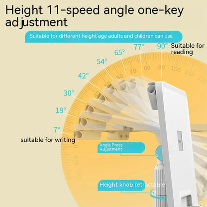Oatsbasf Floor Reading Stand 43-78cm Height Adjustable Tablet Stand Book Shelf Liftable Reading Table  Foldable iPad Holder