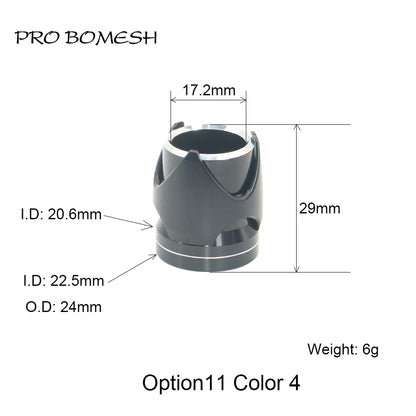 Pro Bomesh Aluminum Locking Nutt Fishing Reel Seat Decorative Trim Part DIY Fishing Rod Component Accessory