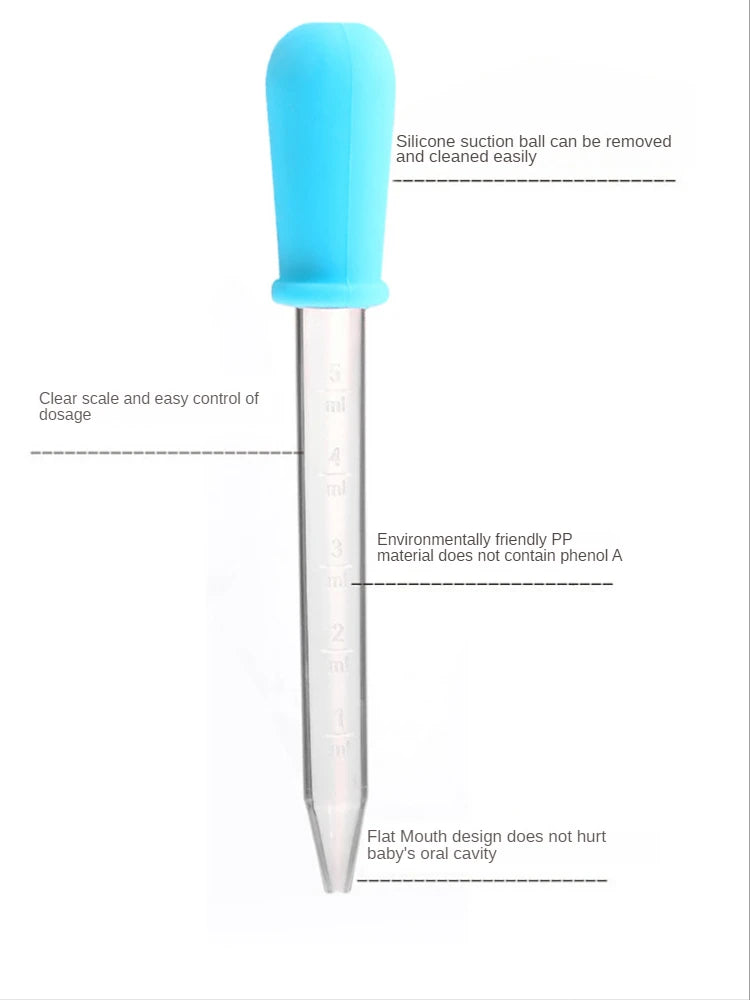 10Pcs/Set 5ml Silicone Plastic Pipette School Lab Experiment Supplies Dropper Feeding Medicine Liquid Eye Ear Pipette Dropper