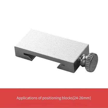 New Protable Accurate positioning Woodworking Tools Carpentry Steel Ruler Positioning Limit Block Measuring Marking Gauge