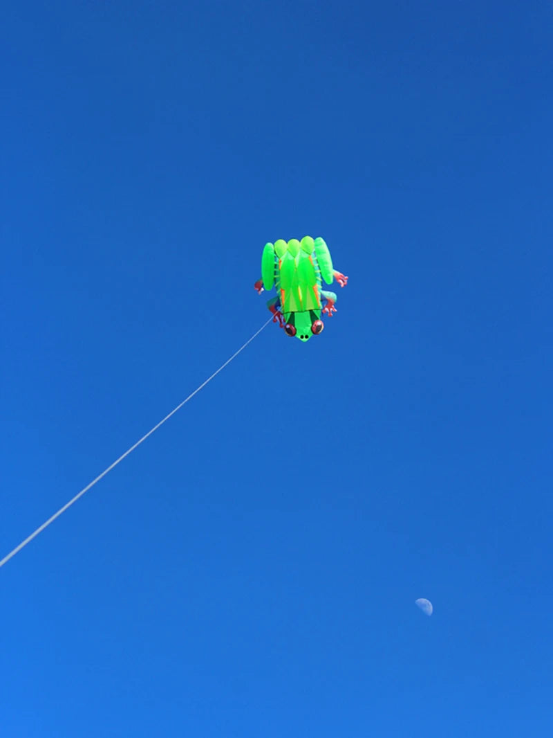 Frog kite cometas profesionales kite flying cerf volant gonflable outdoor games aquilone acrobatico vlieger haspel parplan pipa