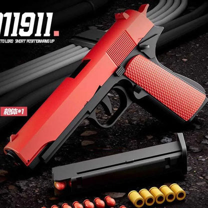 Children Manually Loaded Launcher Shell Soft Bullet Gun Toy Outdoor CS Shooting Game Christmas Gift for Boy