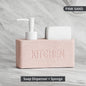 Modern kitchen accessories Soap Dispenser Set Liquid hand soap dispenser pump bottle brushes Holds and Stores Sponges Scrubbers