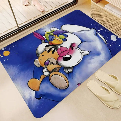 Popular Character D-Diddl Cut Bathroom Mat Non-Slip Laundry Room Mat Laundry Decor Balcony Child Living Room Toilet Rug