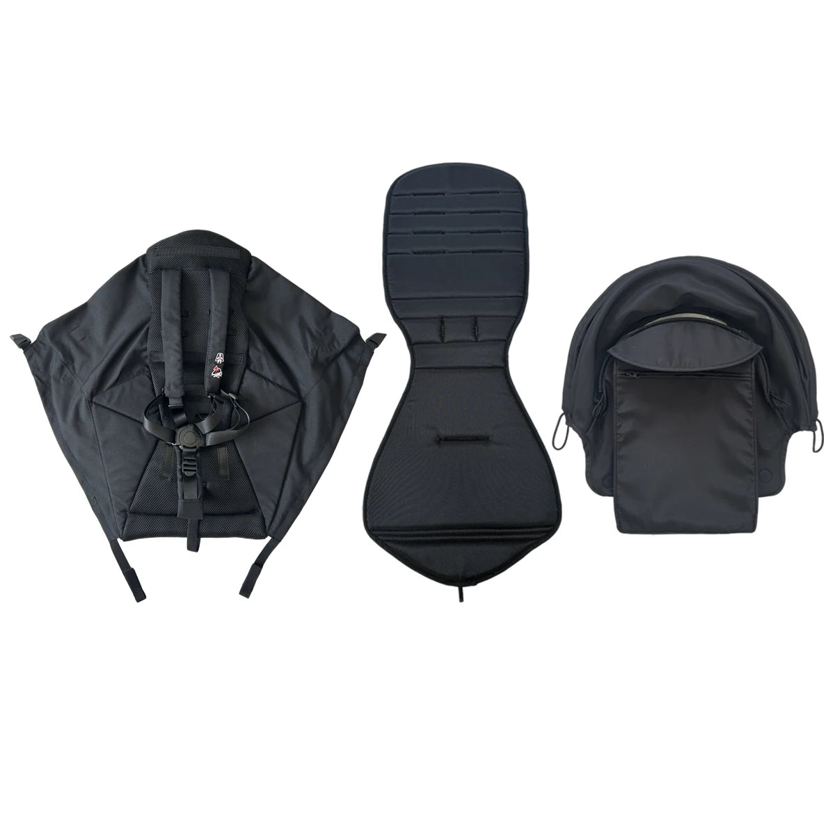 MomTan Stroller Accessories Replacement Set Extended Canopy & Seat Cushion & Seat Base For Babyzen YOYO Series & Stokke YOYO3