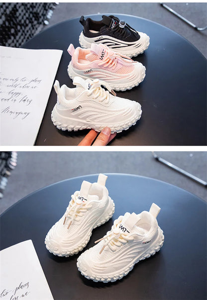 JIMITU Children Sneakers Breathable Mesh Kids Girls And Boys Casual Shoes Rubber Sole Summer Autumn Toddlers Tennis 3-6y