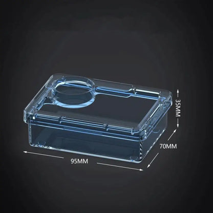 【E】Pet Reptile Lizard Turtle Transparent Feeder Anti-escape Food Bowl Worm Live Container Reptile Pet Bowls Feeder Pet Supplies