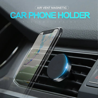 Magnetic Car Mobile Phone Holder Air Vent Clip Smart Phone Stand Mini Magnetic Car GPS Bracket For iPhone Huawei Xiaomi Realme