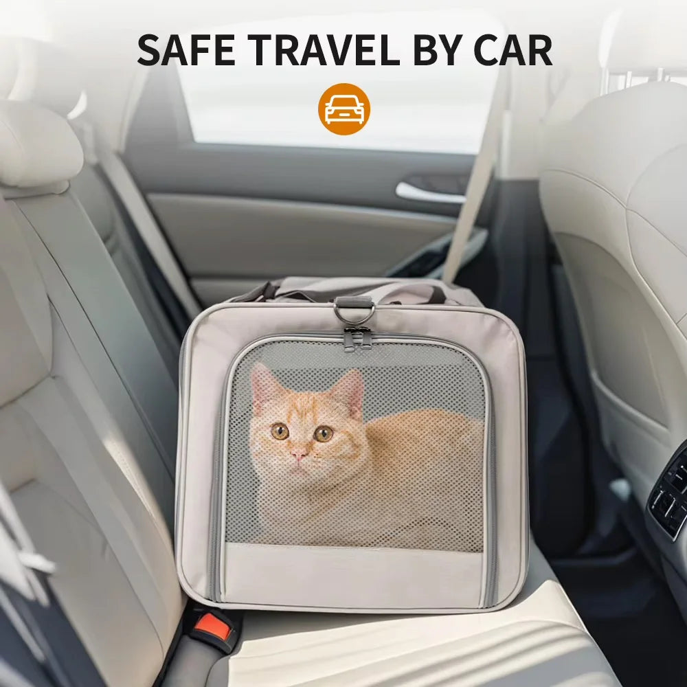 Storage Bags Pet Dogs Trolley Foldable Dogs Backpack Transport Box for Oxford Fabric Dogs Carts with 4 Wheels Transport Bag with Rollers and Safety Belt for Travel