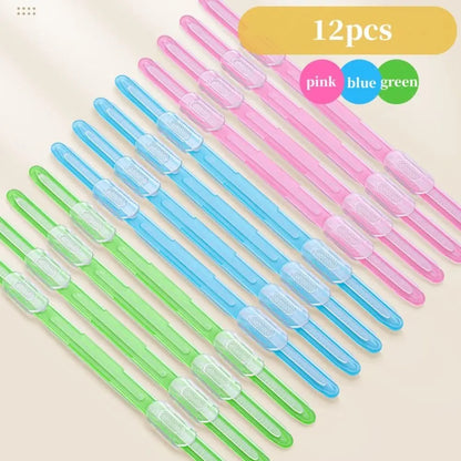 12pcs Binding Clips Strip Kawaii 2 Hole Loose Leaf Clips A4 Paper Fasteners DIY Scrapbook File Folder Notebook Accessories