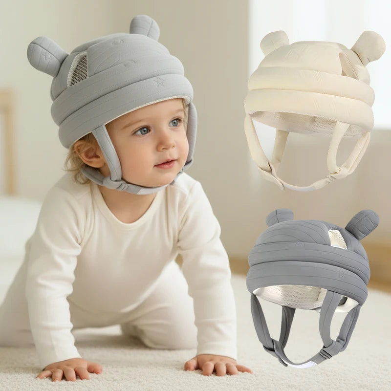 Baby Walking 360 Head Protection and Anti Fall Hat Children's Anti-collision Breathable Baby First Walking Head Protection Pad
