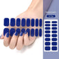 16/22 Tips Semi Cured Gel Nail Stickers for UV Lamp Designer Adhesive Nail Gel Wraps DIY Long-lasting  Nail Decoration