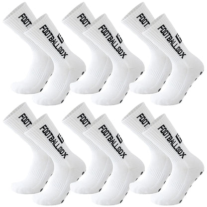 6Pairs Non Slip Workout Socks Men Women Football Basketball Baseball Rugby Soccer Cycling Running Tennis