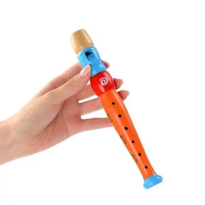 Wooden Music Instruments for Kids Rhythm Maracas Castanet Flute Jingle Bells Harmonica Trumpet Fiesta Carnival Party Favors