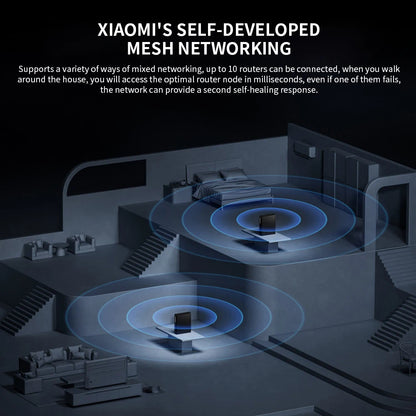 New Xiaomi Router BE6500 Pro WiFi 7 2.4/5GHz Mesh Dual Band Qualcomm 4-Core Processor Chinese Version,With adapter