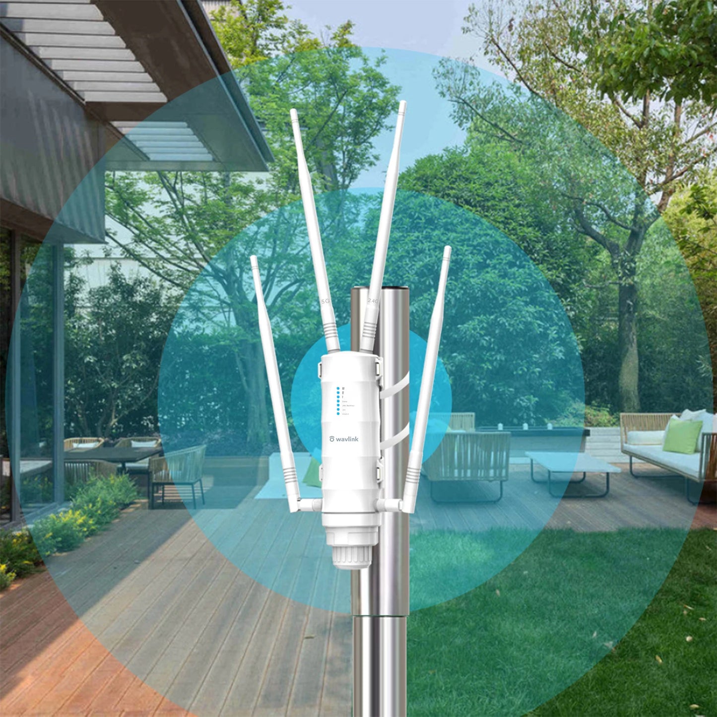 Wavlink High Power AC1200/600/300 Outdoor Wireless WiFi Repeater AP/WiFi Router Dual Dand 2.4G+5Ghz Long Range Extender POE