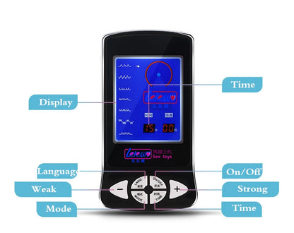Electric Shocker Anal Butt Plug,E stim Electrosex Penis Ring ,Nipple Electrostimulation Cockring Chastity Cage E-stim Bdsm Toys