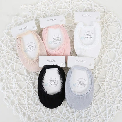 Baby Socks Newborn Socks Summer Lace Baby Socks Solid Color Princess Baby Girl Socks Infant Anti-slip Socks With Rubber Soles