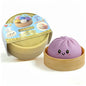 Colorful Dumpling Squishes Stress Balls Fidget Sensory Toys Simulation Food Squishies Bun with Steamer Squeeze Dough Ball Gifts
