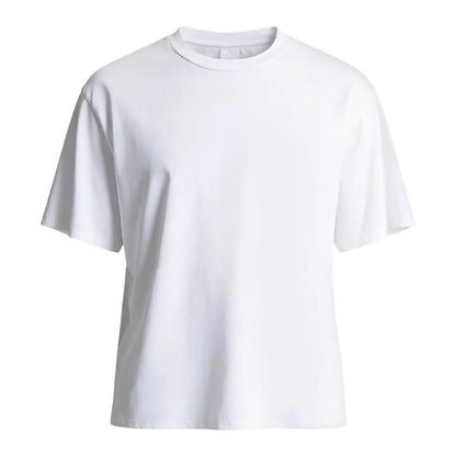100% Cotton T shirt Classic everyday Versatile Women's Men's Crew neck T shirt, Comfortable and Breathable Solid Unisex Tshirt
