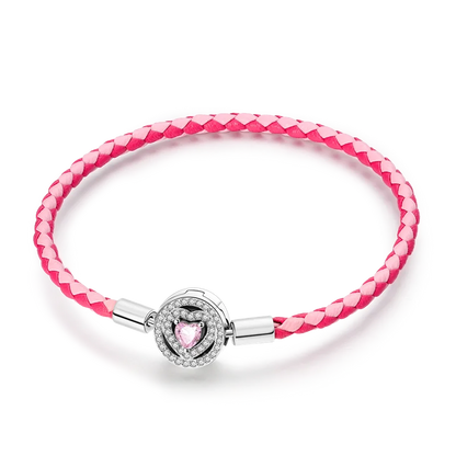 Original 925 Sterling Silver Bracelets 17-20CM Love Heart Flowers Butterfly Charms Beads Bracelet For Women Fashion Jewelry Gift