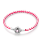 Original 925 Sterling Silver Bracelets 17-20CM Love Heart Flowers Butterfly Charms Beads Bracelet For Women Fashion Jewelry Gift