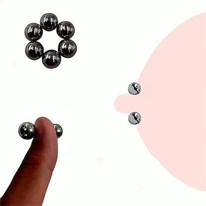Ultra Powerful Magnetic Orbs Nipple Clamps BDSM Bondage Stimulator Clitoris Labia Nipple Creative Fidget Magnets Adult Sex Toys