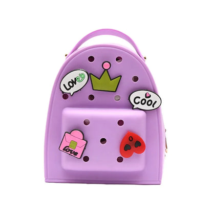Stationery Adjustable Straps Silicone Backpack Zippered Waterproof Kids Schoolbags Soft Durable Kindergarten Knapsack Student