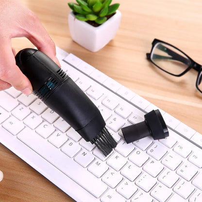 Keyboard Cleaner Mini USB Keyboard Vacuum Cleaner Portable Computer Cleaning Brush for Laptop PC Desk Dust Removal